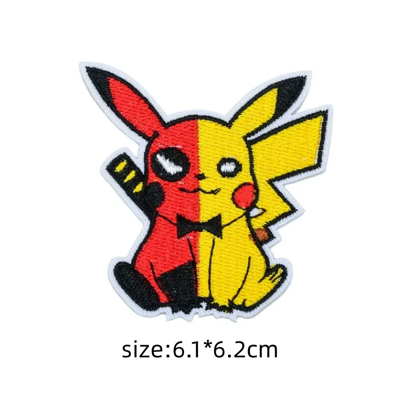 HOT 40 Style Snorlax Aufbügelbare Patches, Gestickte Kleideraufnäher, Cartoon-Aufnäher für Kinderkleidung, Umbreon Stoffaufkleber, Kleiderapplikationen