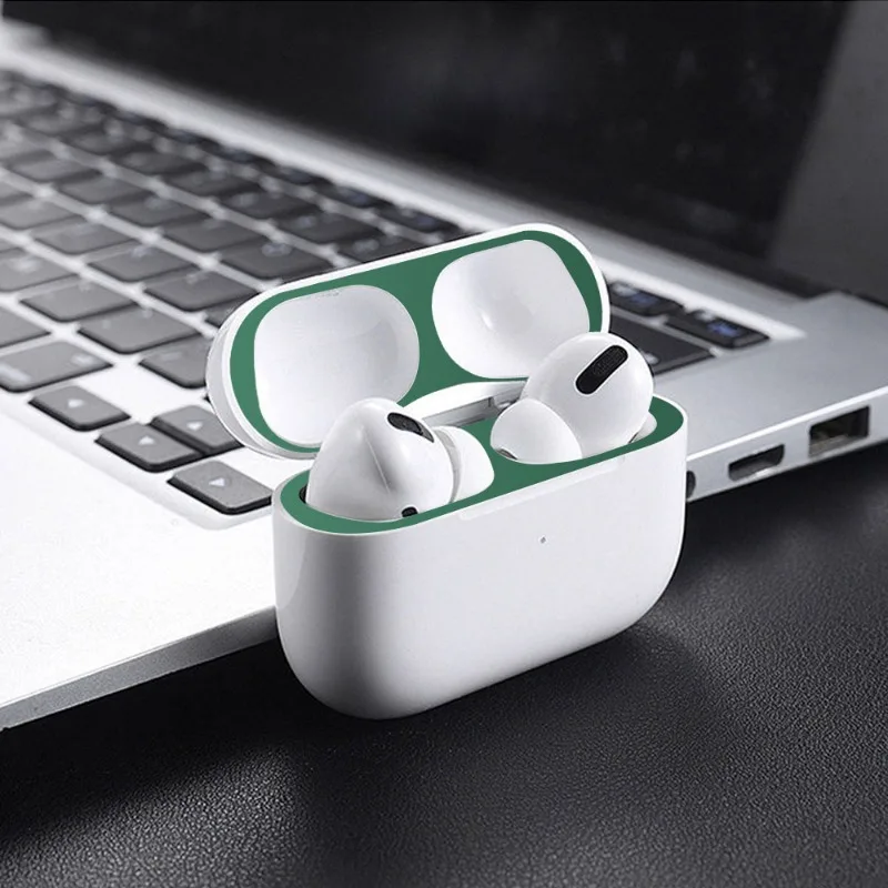 Ultra-Thin Dustproof Sticker for Apple AirPods 2 Metal Dust Guard Inside Protective Earphone Film Bluetooth Headset Case Sticker