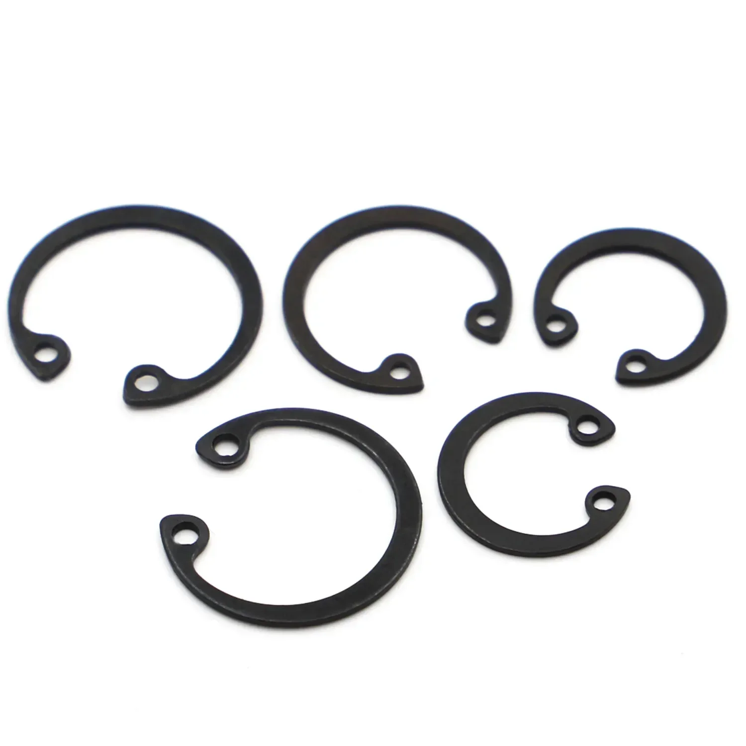 M8~M50 GB893 C Clips Snap Retaining Ring For Hole Black 65 Manganese Steel Washer Internal Retaining Ring Shaft CircliP