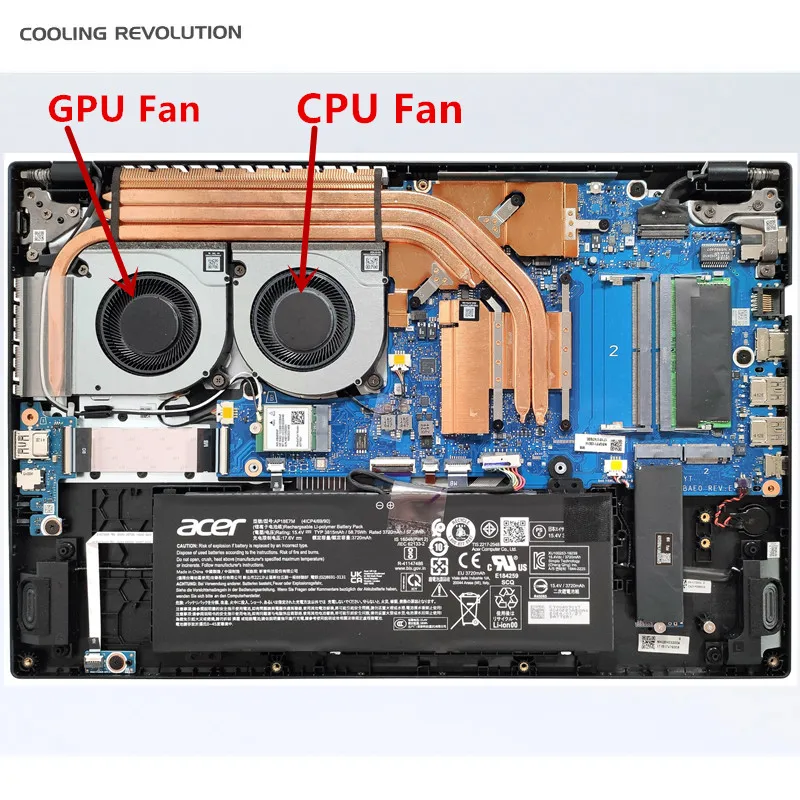 Nowy oryginalny wentylator chłodzący procesor laptopa do ACER Nitro V 15 ANV15-41 ANV15-51 Aspire 3D A3D15-71GM FSOS FSWR 12V 1A — zdjęcie produktu 6
