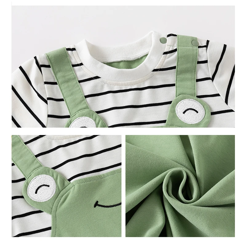 Baby summer clothes short-sleeved jumpsuit baby summer clothes for boys newborn girls summer clothes cute thin crawling clothes