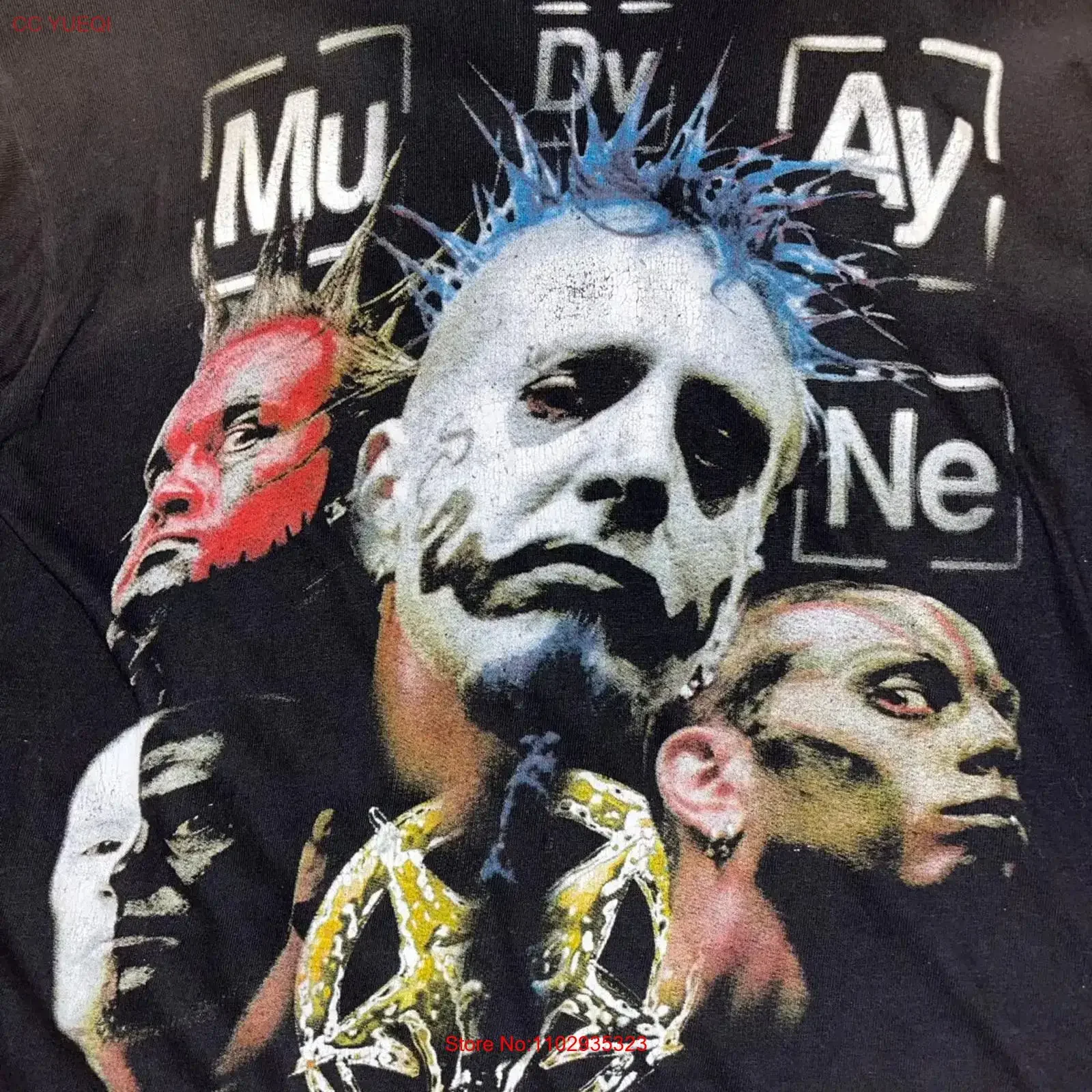 T-shirt BOOTLEG MUDVAYNE Tour, tailles S à 5XL, SEG_520, vintage, délavé, vêtements de créateur homme, extensible, doux, unisexe, graphique