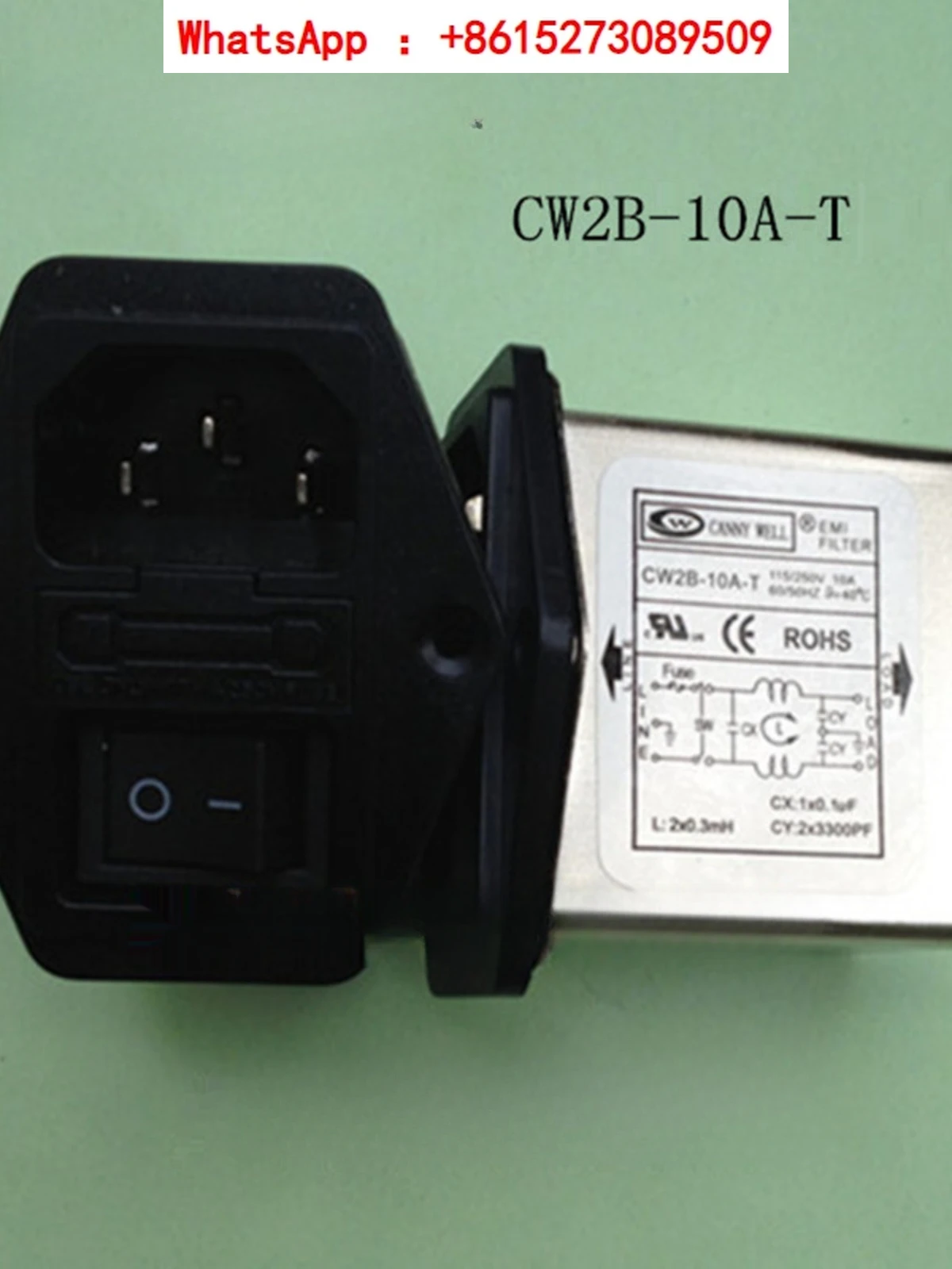 Three in one socket with switch fuse EMI power filter CW2B-10A-T