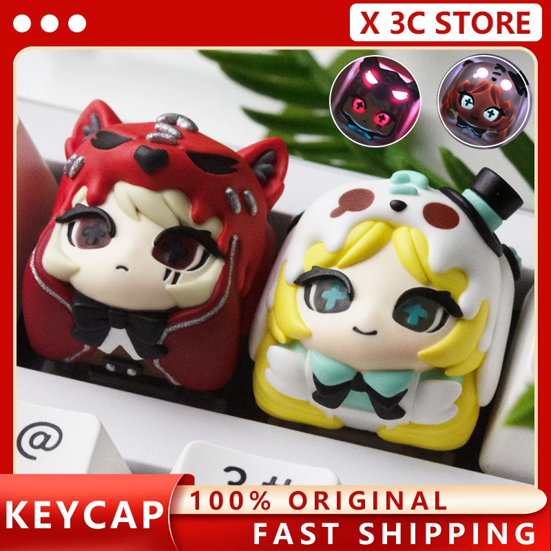 

Fairy Tale Theme Cute Keycap Resin Layered Drip Glue Cross Axis for Mechanical Gaming Keyboard Keycaps Customized Accessories