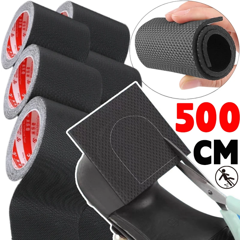 Schneidbare, rutschfeste Schuhsohlenaufkleber aus EVA-Gummi, starke, selbstklebende, rutschfeste Griffpolster für Schuhe, High Heels, stummgeschaltetes Kissen-Patch