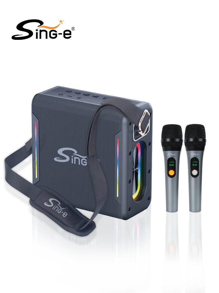 

SING-E ZQS V100 Wireless Portable Karaoke Speaker Microphone Outdoor Singing Bluetooth Speaker Home Small Family KTV