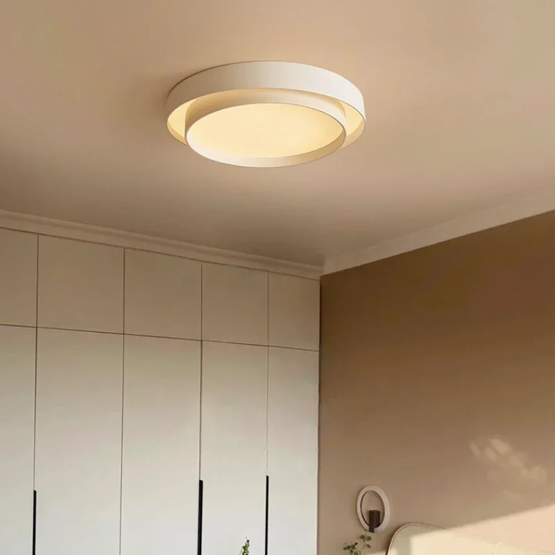 quarto conduziu a luz de teto moderna simples rede vermelha ins criativo circular casa quarto principal estudo zhongshan lampadas 01