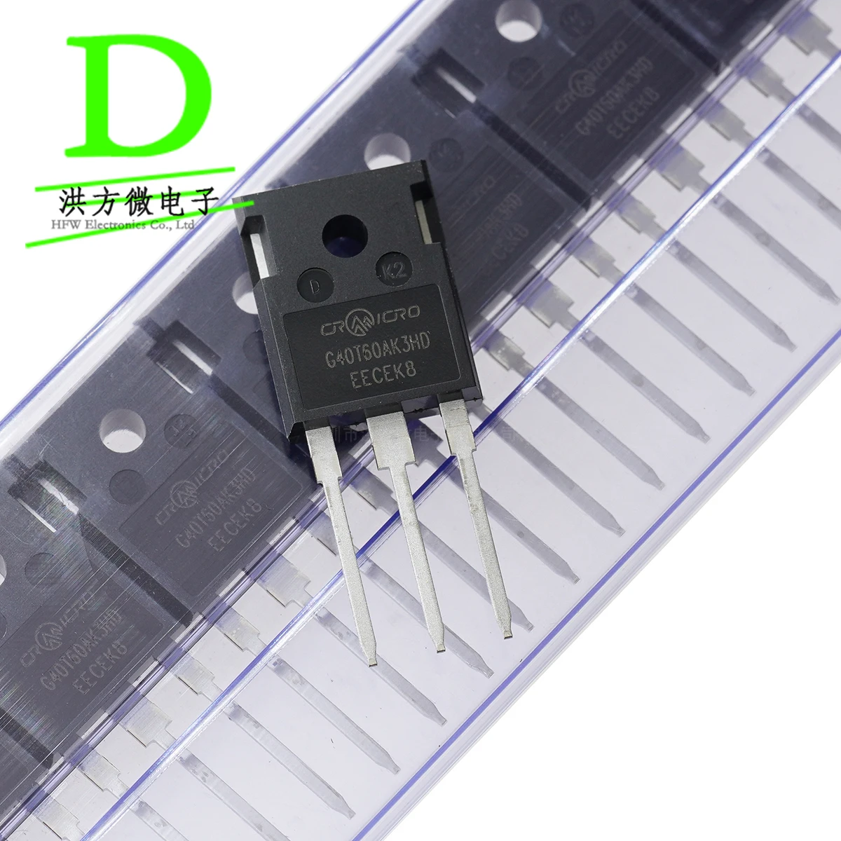 CRMICRO 브랜드 MOSFET IGBT 트랜지스터 CRG40T60AK3HD TO-247 600V 40A, 5 개