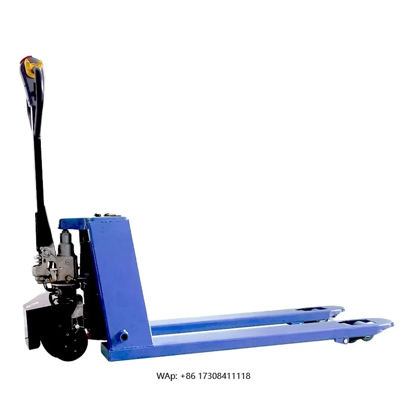 All Electric Pallet Truck 2 Ton Rubber Wheel  Stacking Truck Forklift Electric 2 Ton Lift Full Electric Pallet Jack