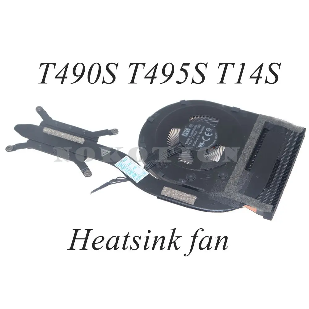 02DL973 02DL974 Radiator for Lenovo ThinkPad T490S T495S T14S laptop Cooling Systems Copper Heatsink with fan