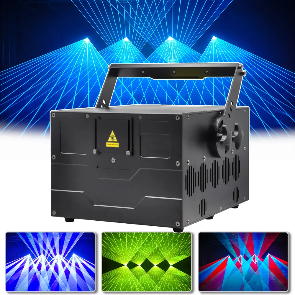 

Professional 20w RGB Laser Scanner Projector Stage Lighting Beam 40KPPS ILDA Concert Bar Outdoor Powerful DMX Disco Dj Lamp