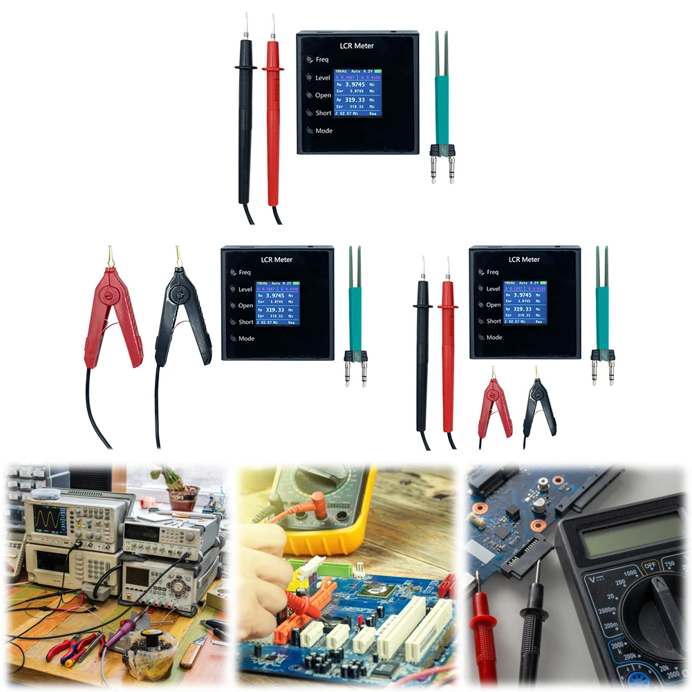 

Digital Mini Smart Tweezer Automatic Identify Resistance Capacitance Inductance Continuity Test SMD Tester ESR Meter