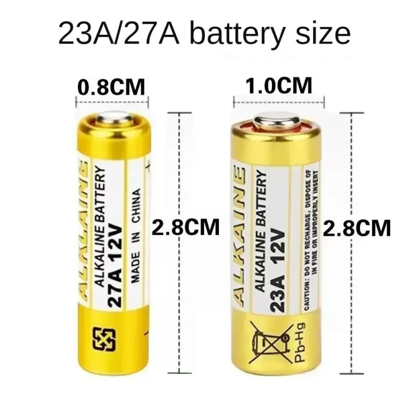 2024 12V L828 23A 27A แบตเตอรี่อัลคาไลน์ G27A MN27 MS27 GP27A A27 V27GA A27BP K27A VR27 สําหรับ Doorbells ALARM Power รีโมท