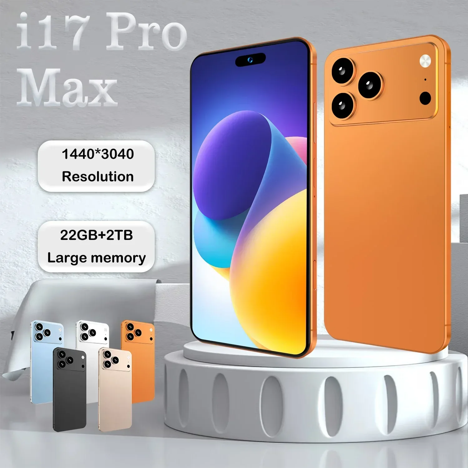 2026 Hot High Quality i17 Promax original intelligent 4G 5G dual card dual standby system global version 8000mAh battery Arrival