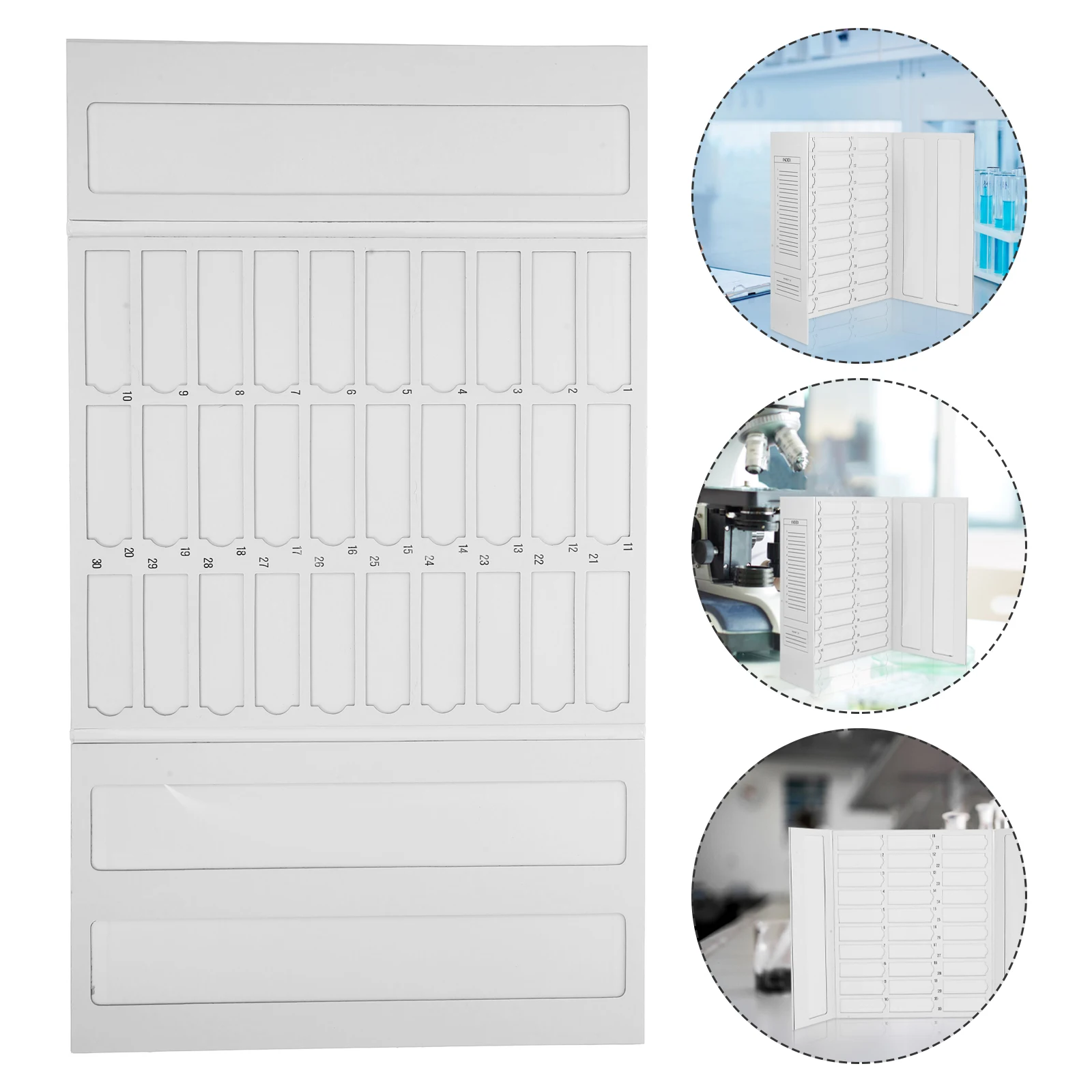 

Storage Slide Operation Board Cover Slips for Microscope Slides Drying Paper Holder