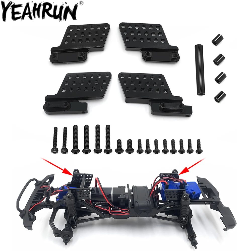 

YEAHRUN 4PCS Aluminum Alloy Shock Absorber Towers Mount Ddjustable for 1/18 TRX4M Bronco Defender Upgrade Parts