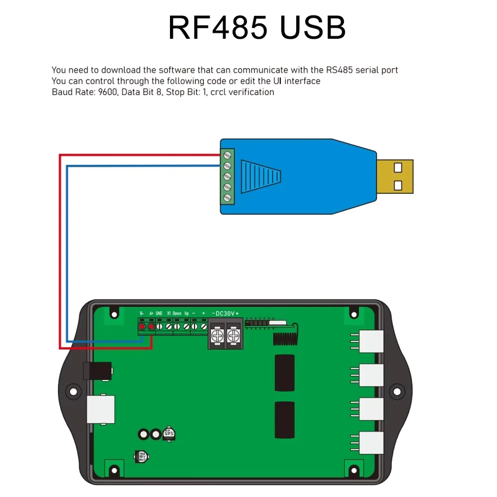 Hall Controller for Linear Actuator Synchronous Controller 1pc/2pcs/3pcs/4pcs Motors Remote Control RS485 Overload Protection image 6