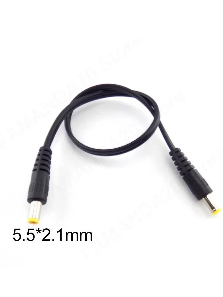 Z męskiego na męskie moc dźwięku AV 5.5mm x 2.1mm męskie do 5.5x2.1mm męskie złącze przewody zasilające przedłużenie kabla M20 — zdjęcie 2