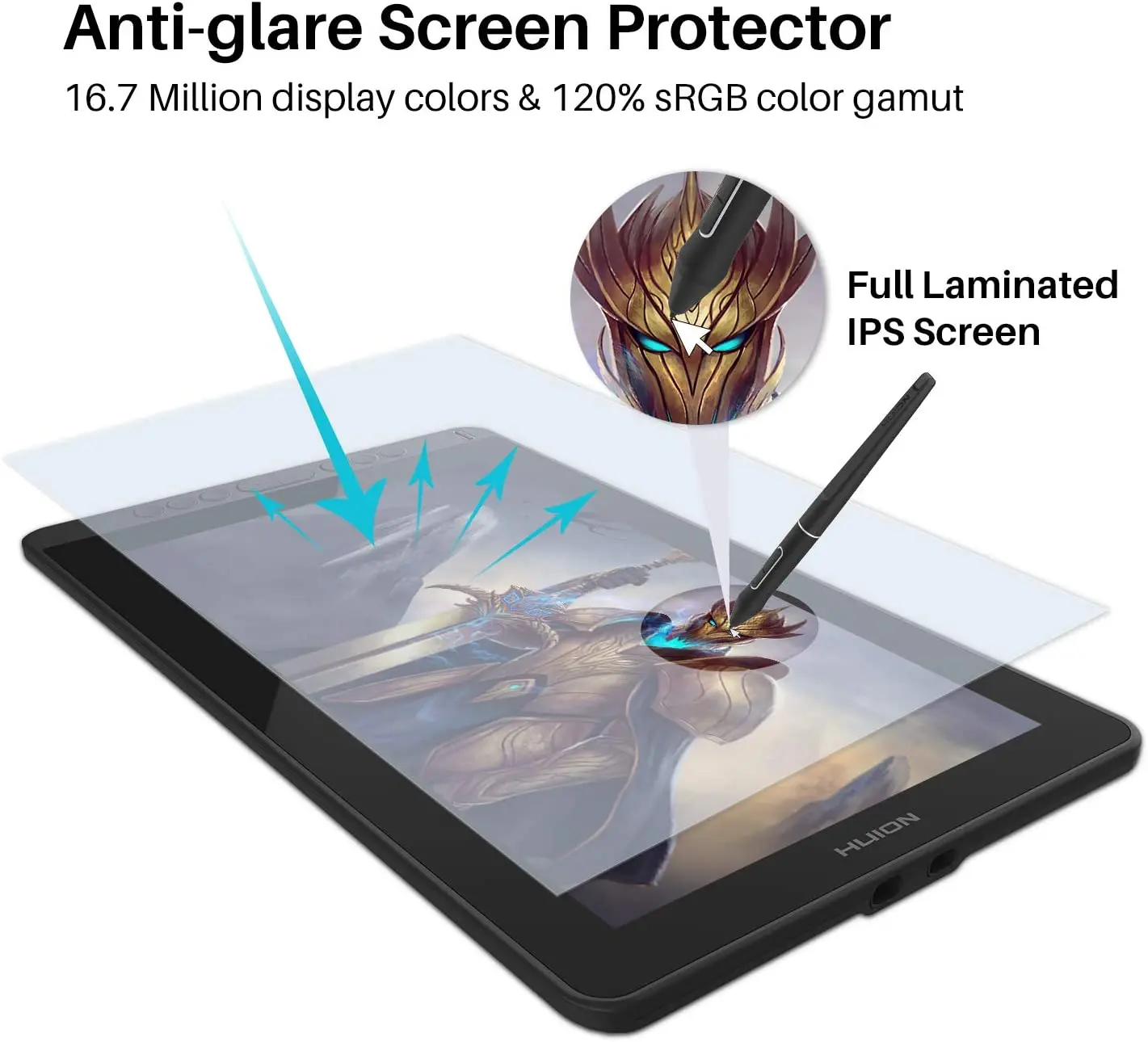 شاشة LCD تفاعلية متعددة الألوان، شاشة لوحية للرسم الرقمي