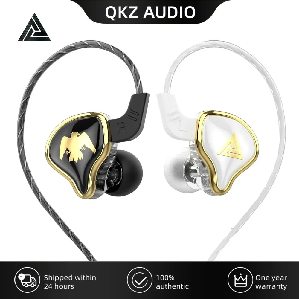 QKZ AK6 Original Ares Dynamic Wired Earphones HIFI Music Sport Earbuds In Ear Headphones Cancelling Bass Headset Noise with Mic