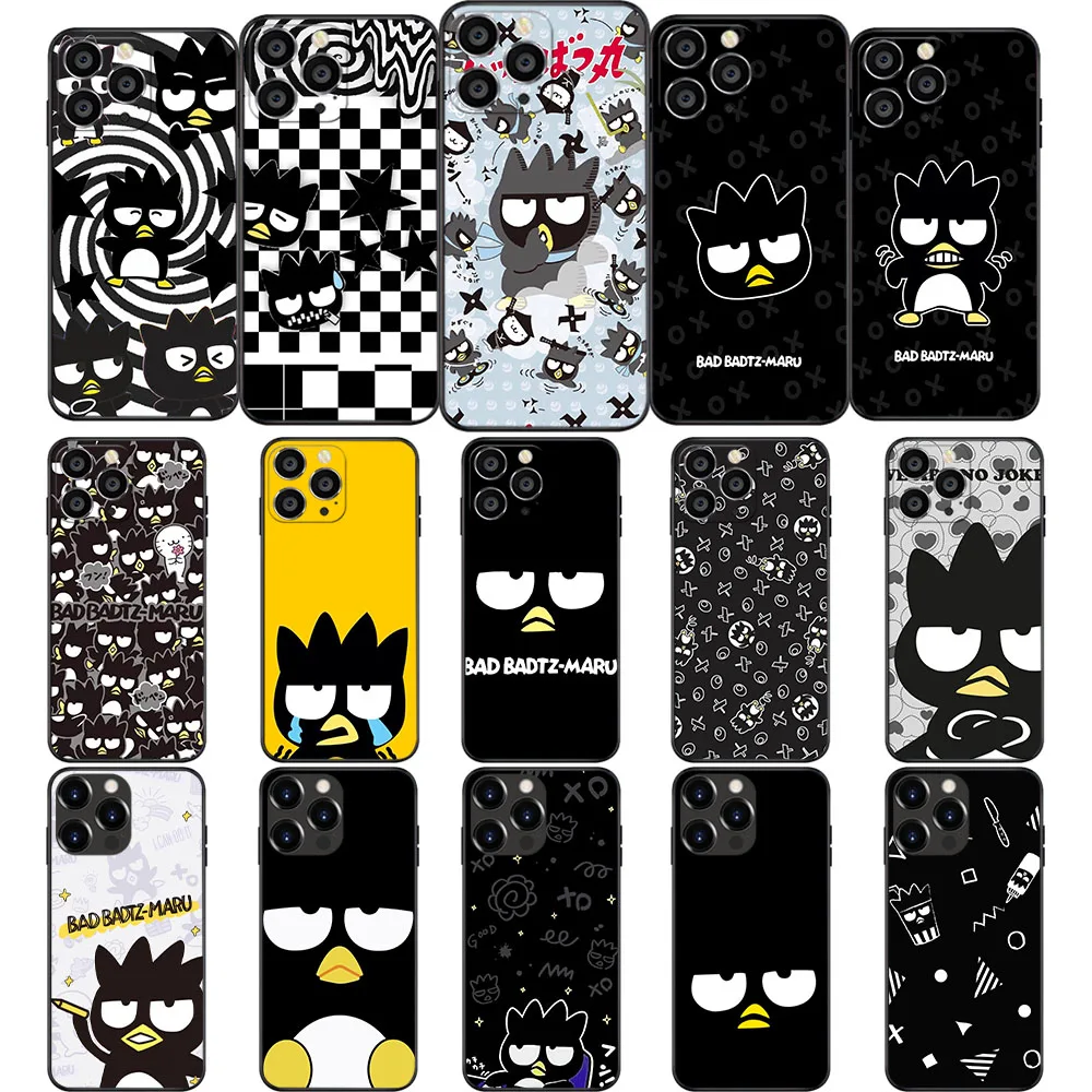 TV-72 Sanrio Bad Badtz Maru Soft Case For iPhone 11 12 13 14 15 Pro Max Plus Mini