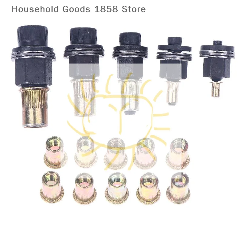 11 قطعة دليل المبرشم الجوز أداة ملحق للمكسرات M3 M4 M5 M6 M8 M10 M12 تركيب بسيط اليد جوزة برْشام #1
