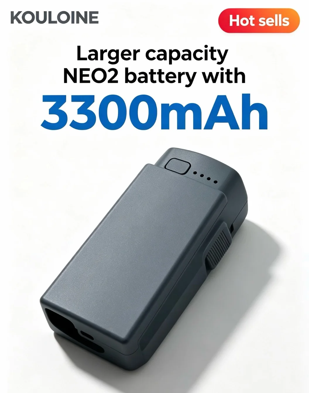 KOULOINE 3300mAh NEO2 Long-Lasting Replacement Upgraded Smart Flight High-Capacity Battery Accessory