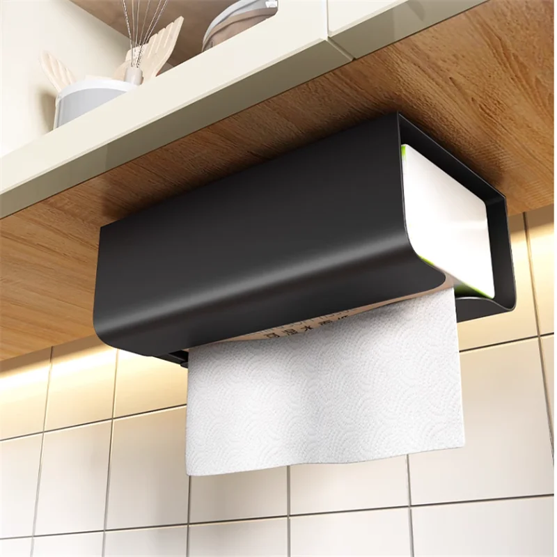 Wall Mounted Creative Tissue Box Holder Wall Mounted Napkin Paper Boxes Paper Towel Dispenser for Home Kitchen Living Room