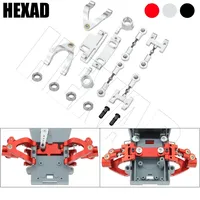 WPL D12 1/10 RC Car Upgrade Metal CNC Parts Upper Lower Swing Arm Steering Cup Knuckle Hex Adapter Bearing Set Accessories