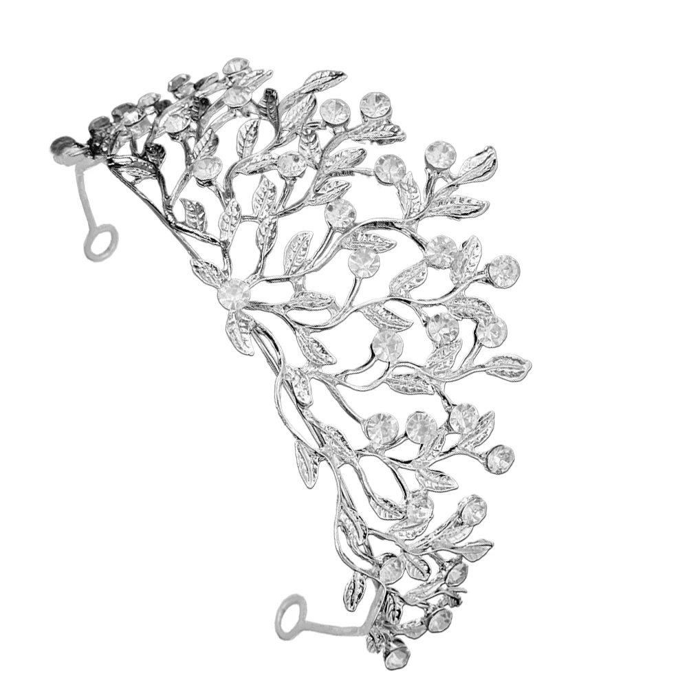 

Diamond Crown Headband Wedding Bridal Headdress Hair Accessory Decorations Zinc Alloy Tiara Retro Style Birthday Accessories