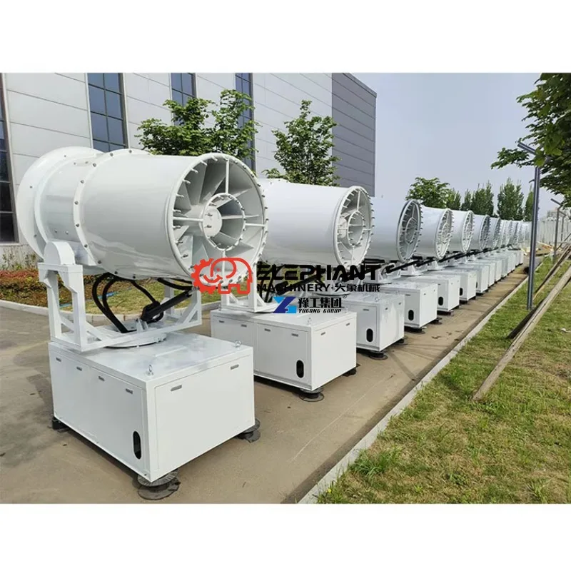 Automatic 80m Remote Control Fog Cannon Sprayer Disinfection Dust Suppression Water Mist Gun Environmental Equipment