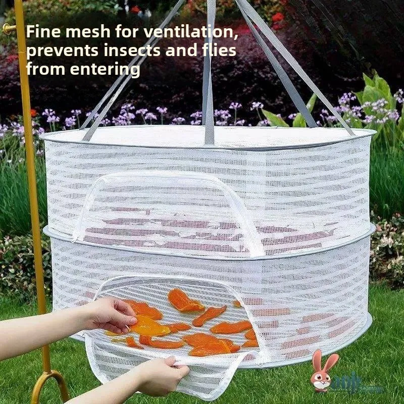 Home Use Dry Goods Fishing Net Vegetable Meat Drying Tray Anti Fly Mesh Food Sun Drying Basket Utility Kitchen Tool Accessory