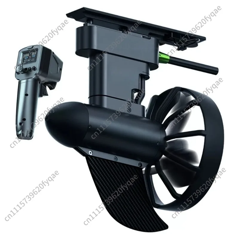 Wireless remote-controlled electric underwater thruster suitable for kayaking and paddleboarding