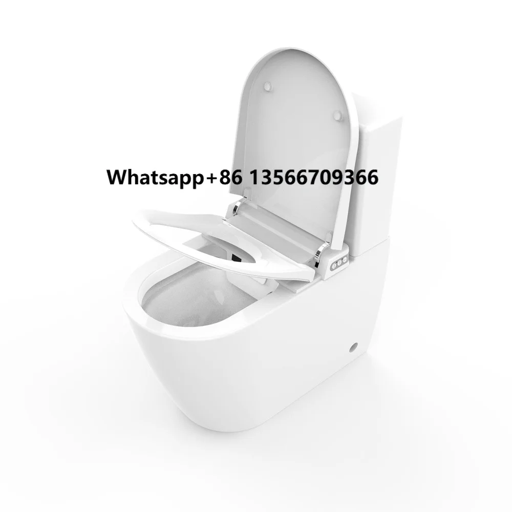 

Luxury Digital Display Foot Sensor Smart Toilet Bathroom Automatic Intelligent Toilet for Home