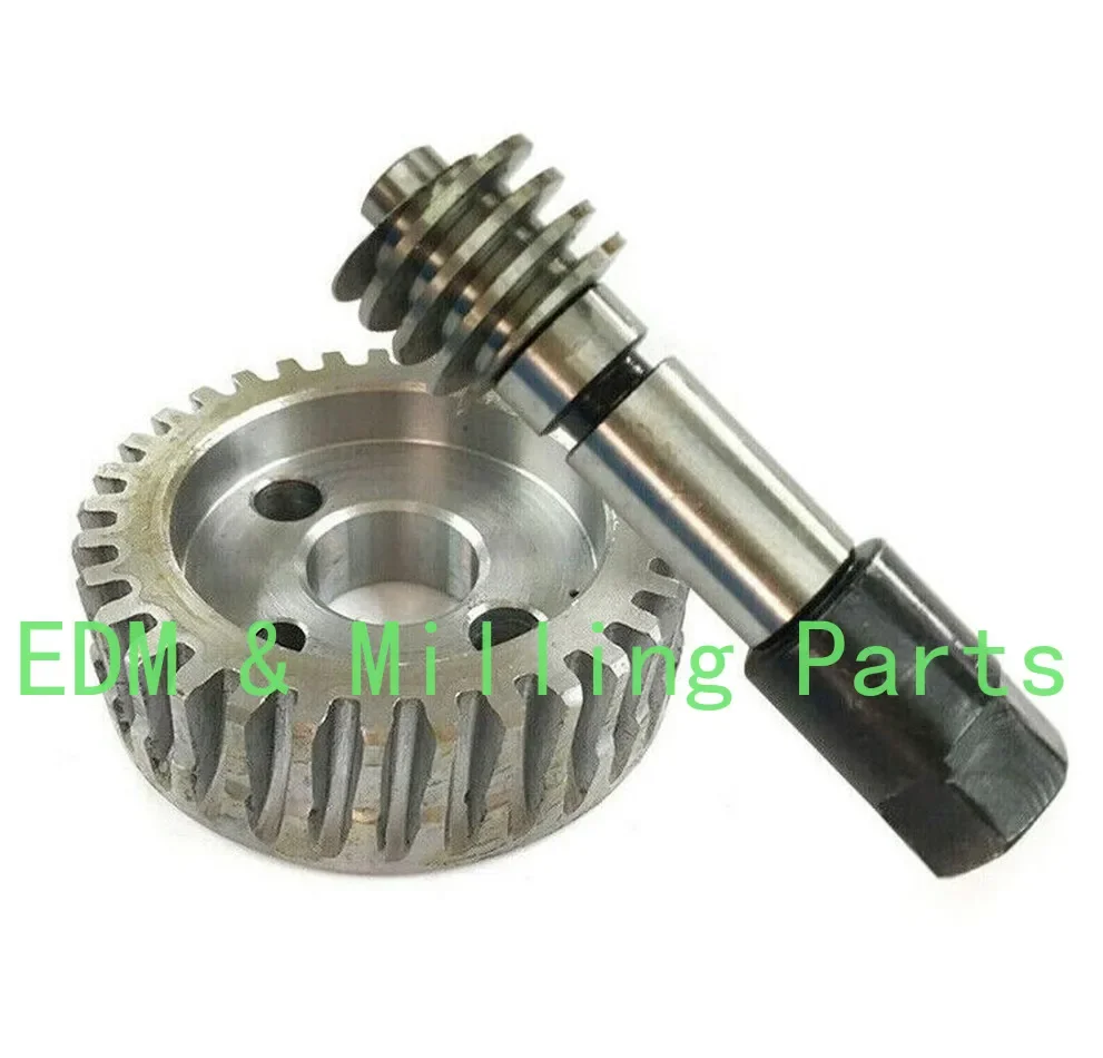 

1Set CNC Milling Machine Parts Turbine Gear Replacement Part +Aadjustable Worm For Bridgeport Mill Part