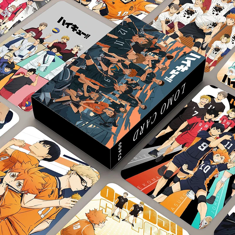 60pcs/Set Anime Haikyuu!! Figures Card Hinata Shoyo Photo Cards LOMO Card Photocard For Fans Collection Gift