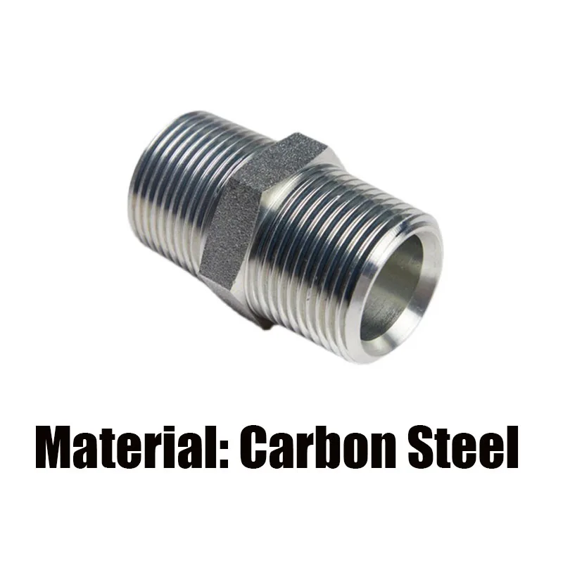 Złącze hydrauliczne typu C prosto przez gwint męski BSP 1/8 1/4 3/8 1/2 1JG 74 zewnętrzny Adapter stożkowy/brytyjski łączniki rurowe — zdjęcie 4