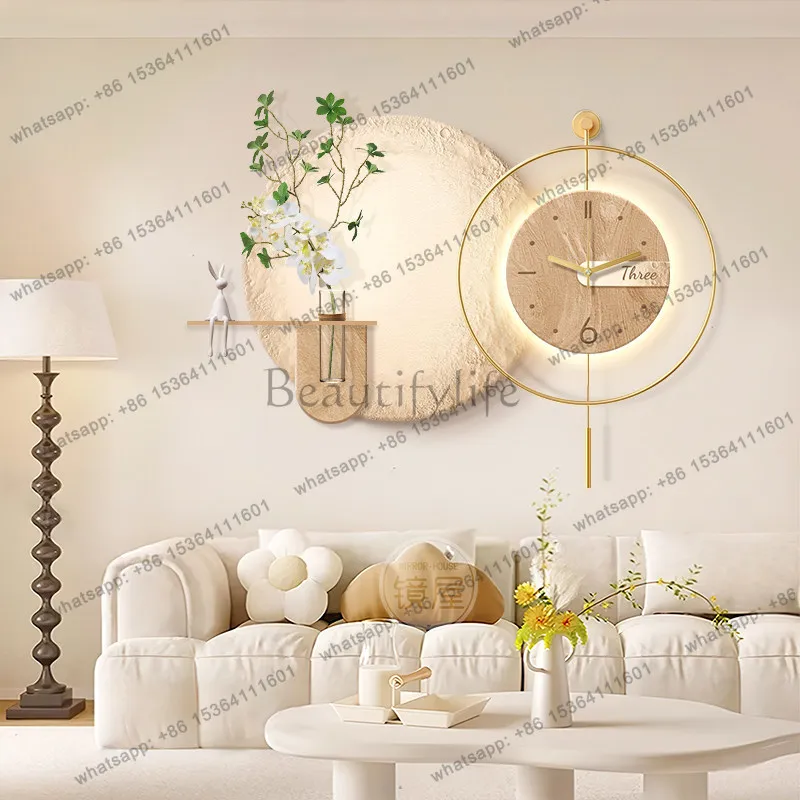 Best Sellers Aesthetic Chinese Style Clock Wall Design Minimalist Fashion Interior Wall Watch Modern Art Mural Reloj Pared Home