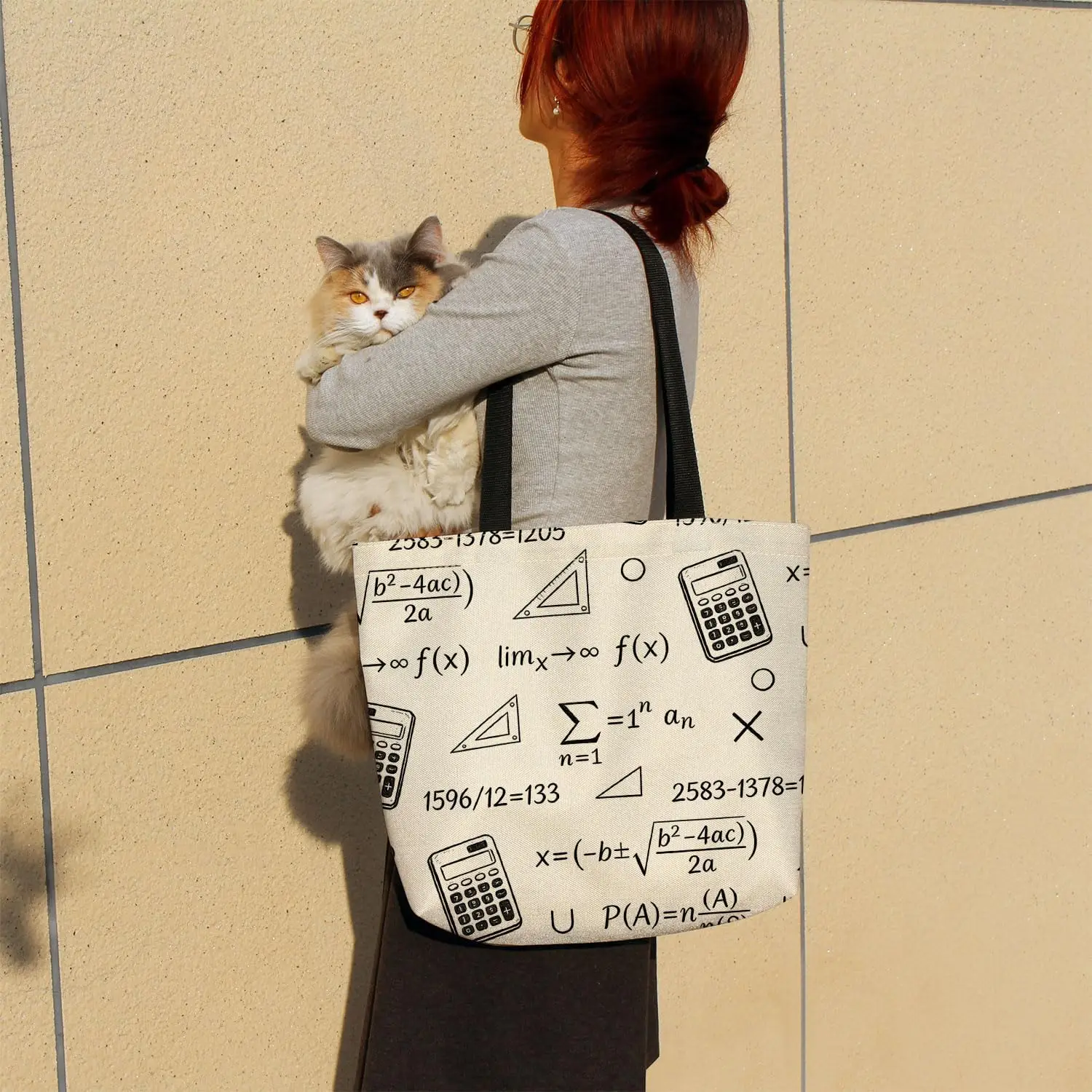 Math Formula Reusable Grocery Tote Bag
