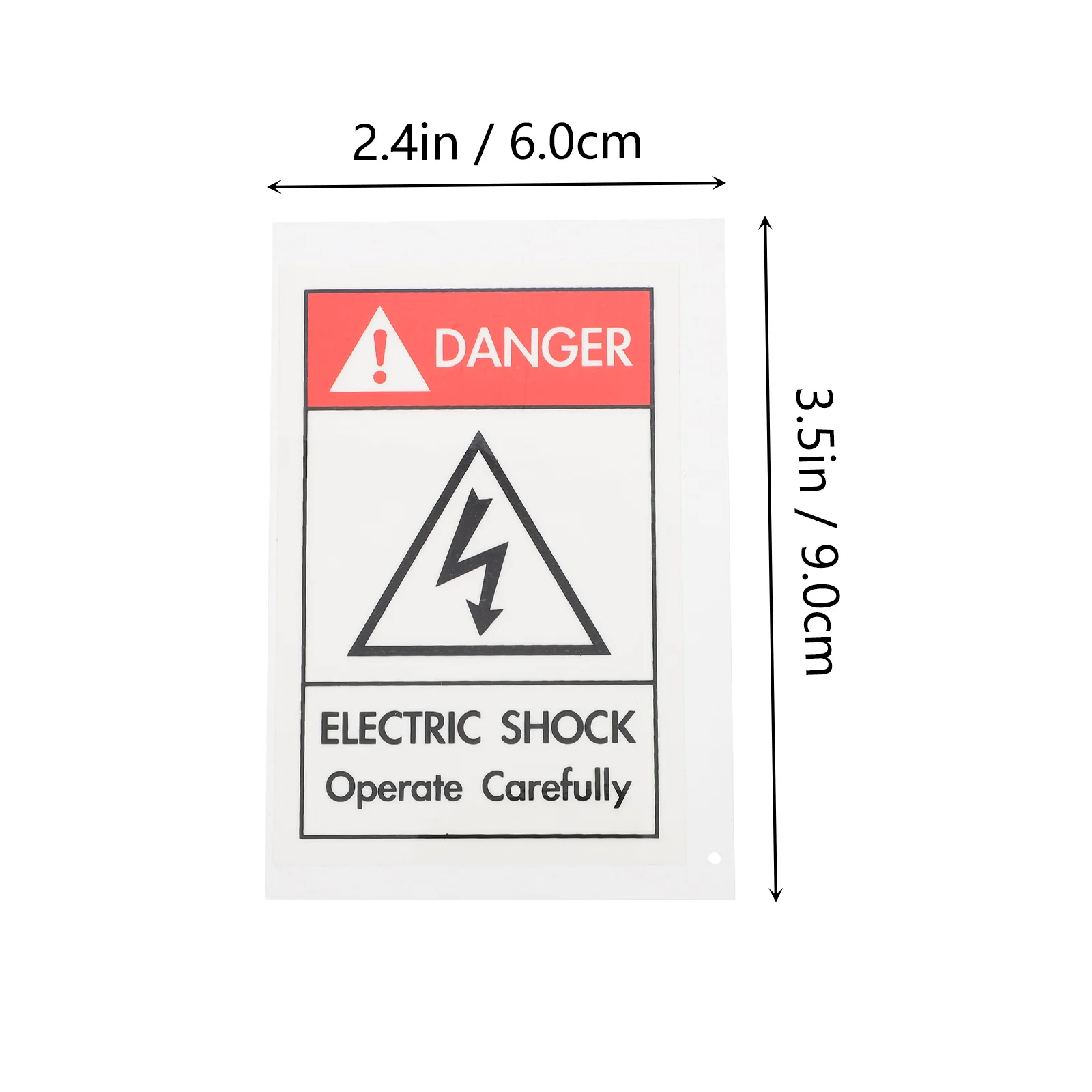 Equipment Electric Shocks Sign Sticker Electric Shocks Caution Label Sticker Electric shock warning hazard warning