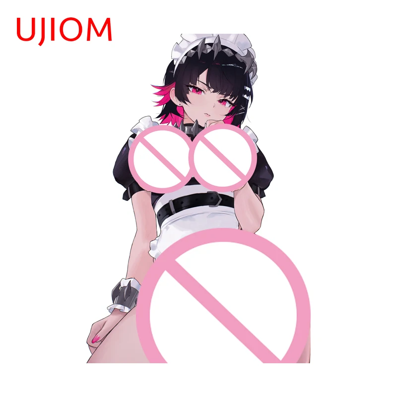 UJIOM Zenless Zone Zero Ellen Joe Maid Uniform Attractive Wall Sticker Home Double Wardrobe Decal Pretty Adhesive Wallpaper