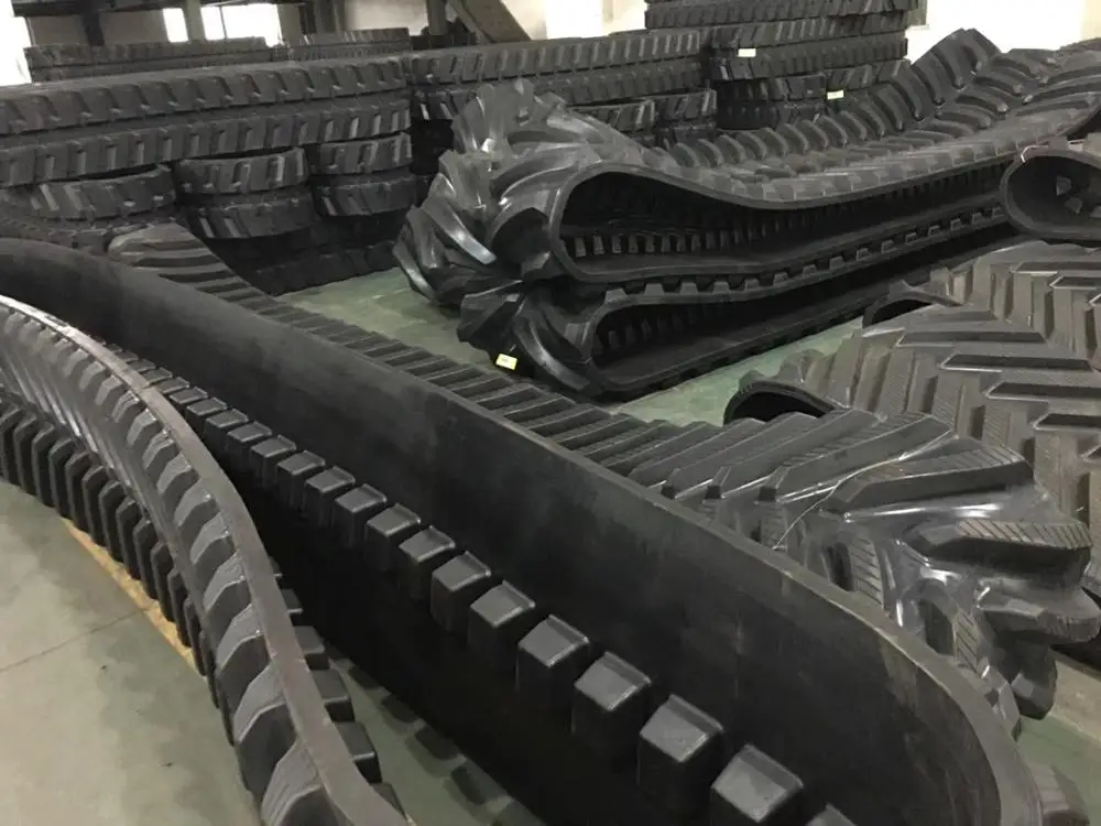 Snowmobile Rubber Track Chassis Undercarriage Skid Steer Loader With Sprocket System Tractorrubber Track 500x90x50