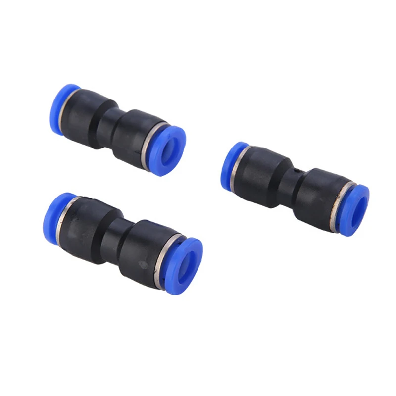 60PCS Pneumatic Fitting Plastic Connector PU-4mm PU-6mm PU-8mm 10mm 12mm Air Water Hose Tube Push in Straight Gas Quick Coupler