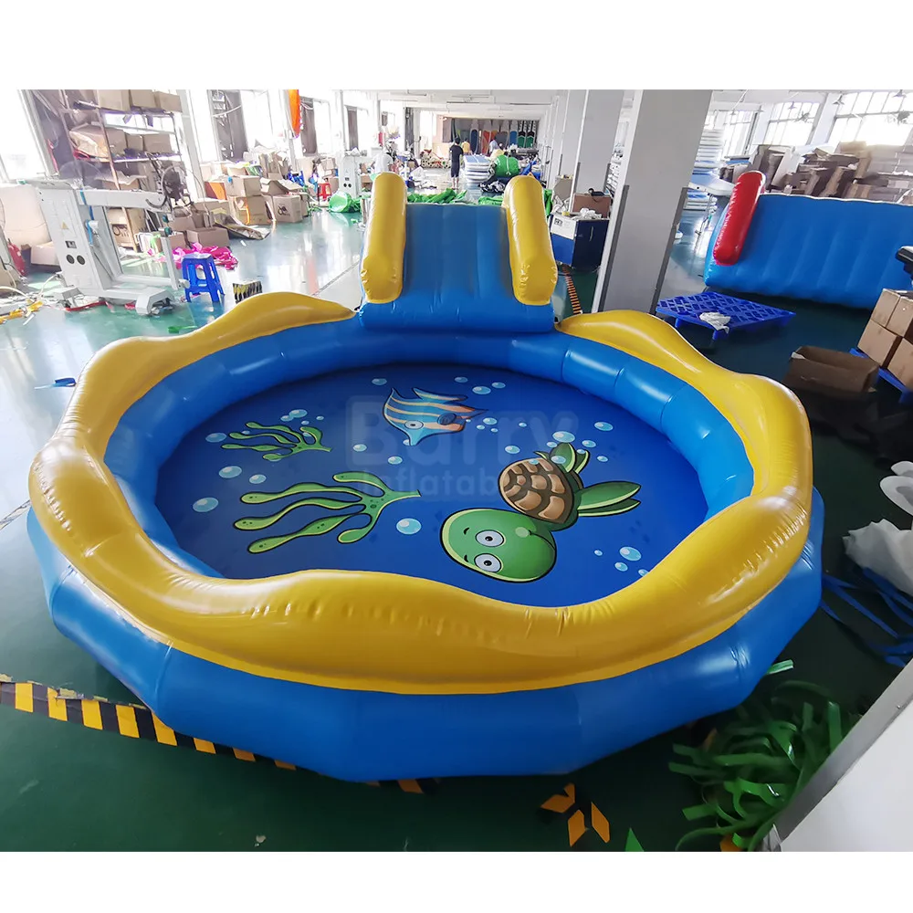 

Small Size New Awesome Fish Toddler Pool Portable Home Above Ground Pvc Pool Inflatable Water Fun Ball Pool for Kids