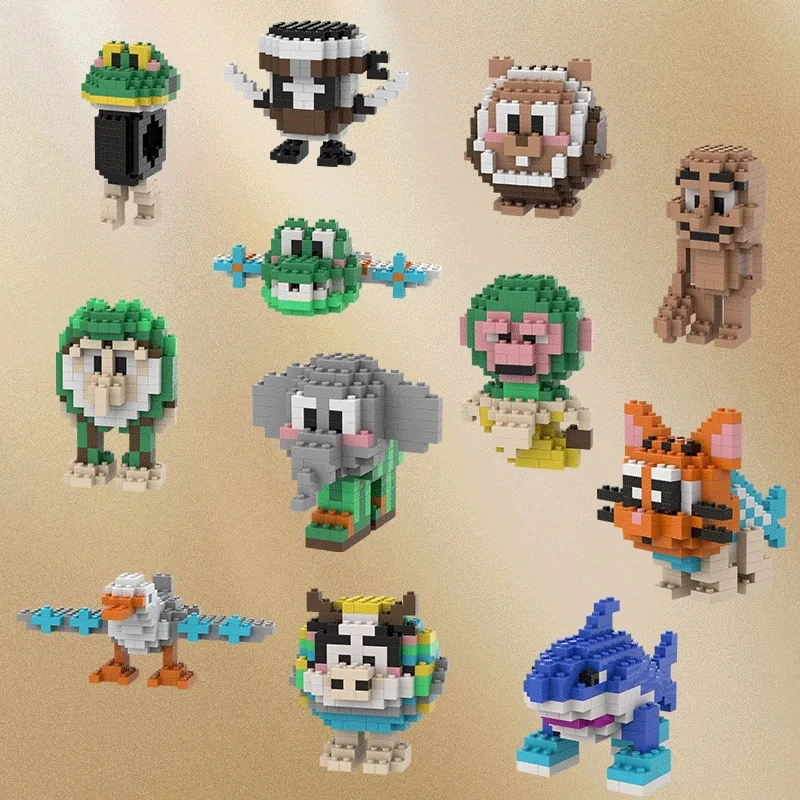 新しい山海精ブロック、木製スティック、子供用パズル組み立てブロック、手持ち玩具