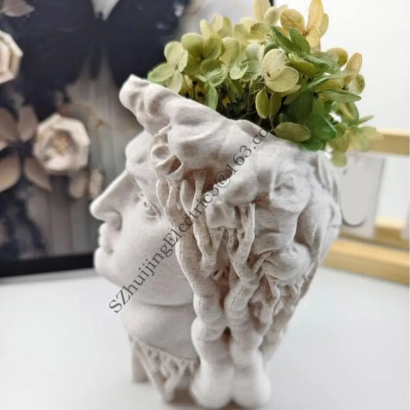 Elegant Planter Molding Tool Heat Resistant Silicone Mould for Making Plant Container Flower Pot Mold