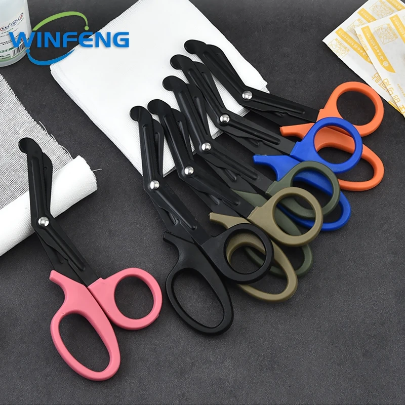 Medische Rescue Schaar Paramedicus Verpleging Shear Cutter Plastic Handvat Rvs Wond Gaas Ehbo Bandage Schaar