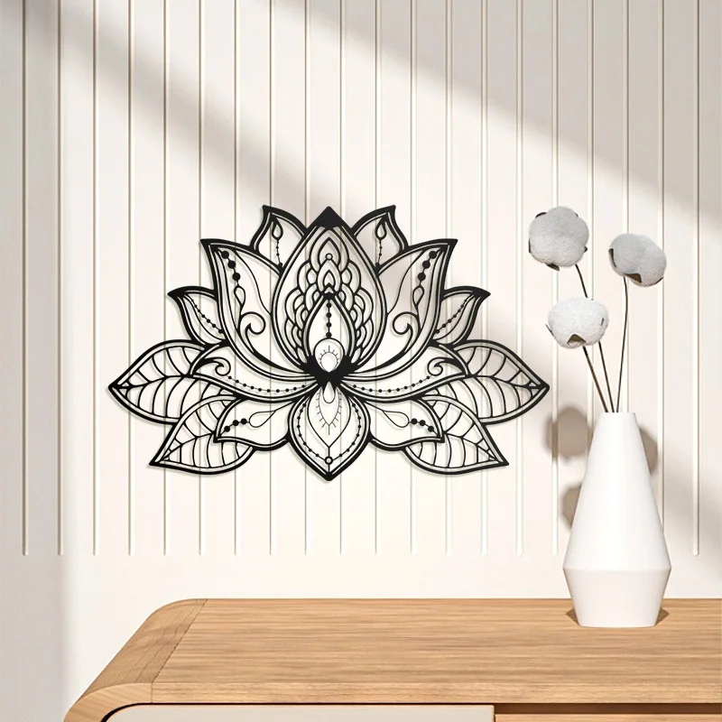 

Metal Mandala Wall Art, Lotus Flower Mandala Iron Art, Metal Wall Art Spiritual Deco, Decor Metal Wall Hanging Livingroom