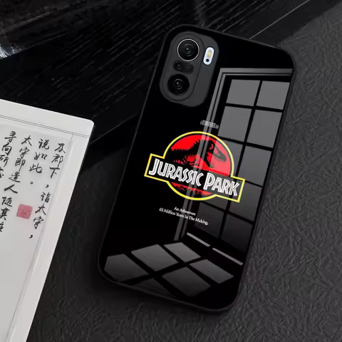 World Jurassic Park Phone Case for Xiaomi 14 Lite 12 Pro 11t 13 lite POCO M6 M5 X6 X5 X3 NFC F5 F6 Pro Tempered Glass Cover