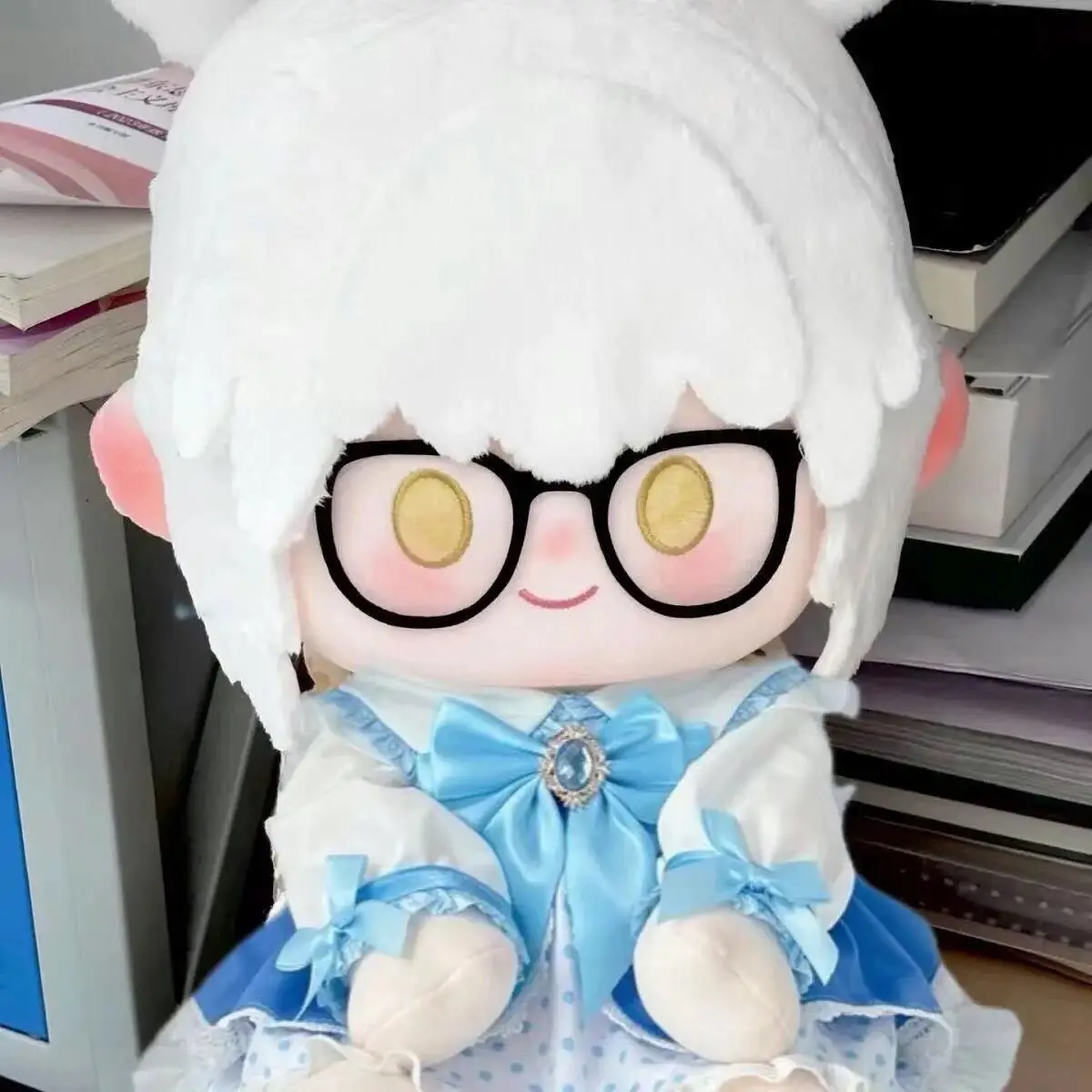 40 CM Anime Gioco Cielo: Bambini della Luce Uccello Bianco Cosplay Peluche Corpo della Bambola Kawaii Dress-up Bambola di Cotone Vestiti Giocattoli Regali per Bambini